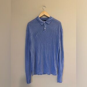 Ralph Lauren 100% linen Blue Button Down Shirt size XXL NWOT